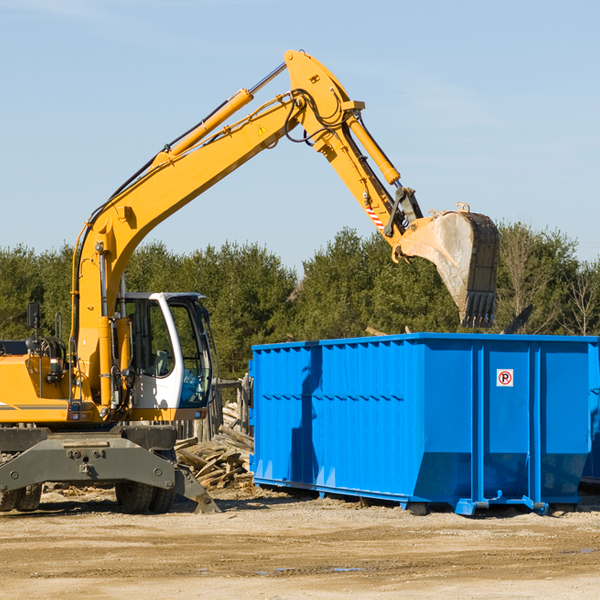 how many times can i have a residential dumpster rental emptied in Trowbridge Park MI